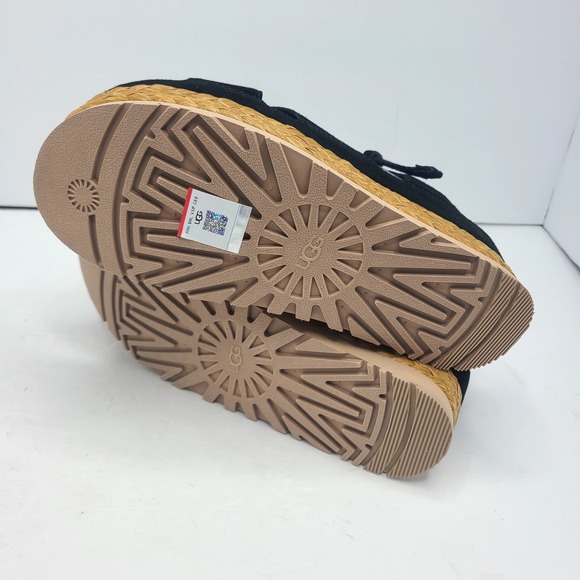 UGG Aubrey 2" Platform Sandal Strap Black Suede US 8 EU‎ 39 - Picture 8 of 9